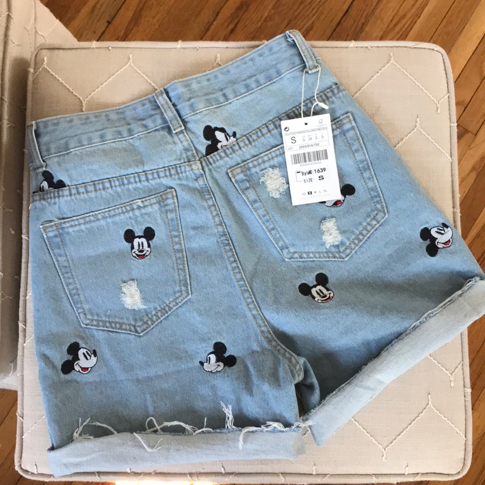 *SOLD* High Waisted Mickey Shorts - Picture 2 of 4